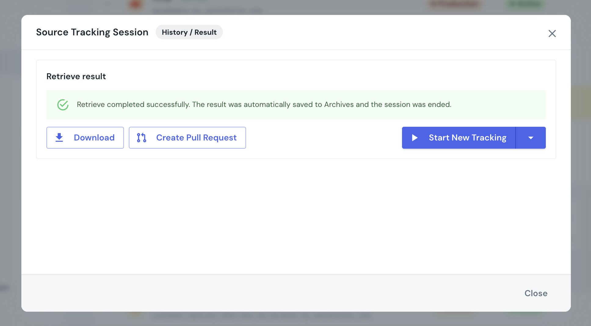 Retrieve complete — saved to Archives, ready to download, deploy, or open as a pull request